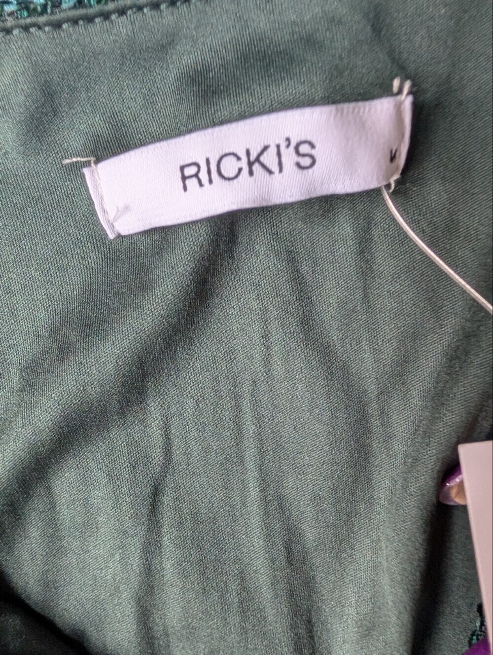 Ricki's Emerald Green Sequin Wrap Mini Dress - Picture 4 of 5